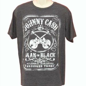 Zion Johnny Cash The Man in Black Electric Guitar XXL Tennessee Three  T-Shirt